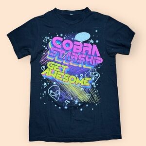 Cobra Starship Get Awesome T Shirt Men’s Small Black Band Tee 2000s